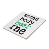 Jemand Bier ich Fliese (Seite)