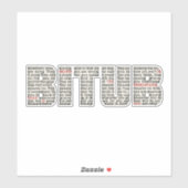 Jemand (BITUB) Aufkleber (Blatt)