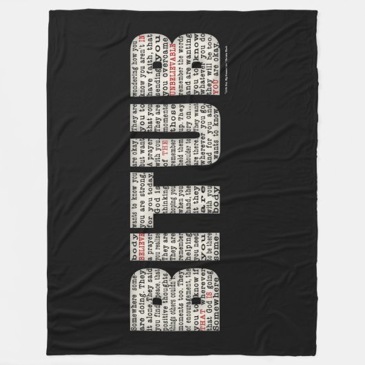 Jemand (BITUB) Fleecedecke (Vorderseite)