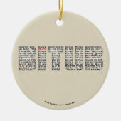 Jemand (BITUB) Keramik Ornament (Vorne)