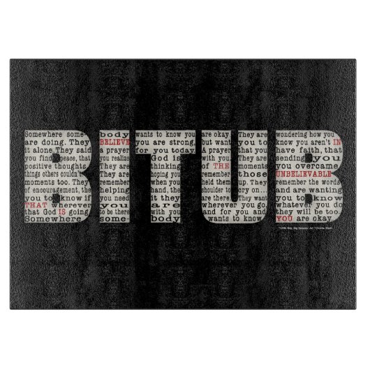 Jemand (BITUB) Schneidebrett (Vorderseite)