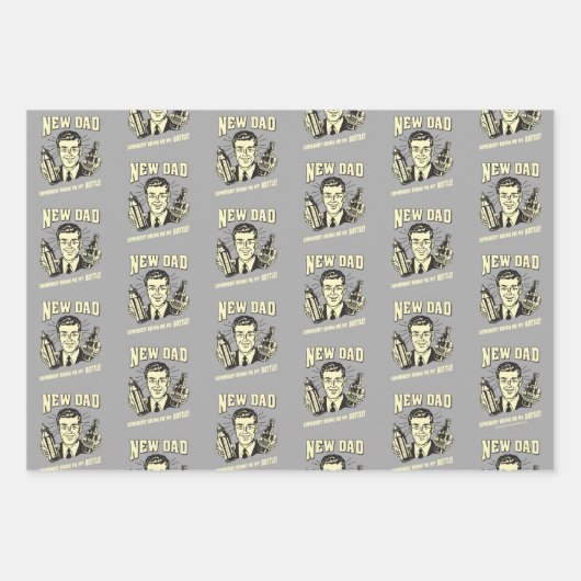 Jemand bringt mir meine Flasche Geschenkpapier Set (Vorderseite 3)