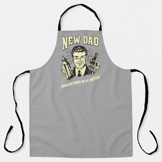 Jemand bringt mir meine Flasche Schürze (Vorderseite)