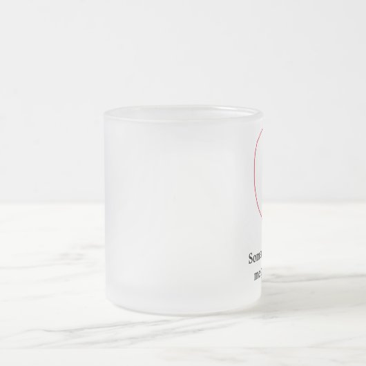 Jemand das Lieben ich Mattglastasse (Mittel)