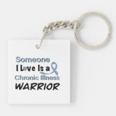 Jemand, den ich Liebe habe, ist ein Chronischer Kr Schlüsselanhänger (Rückseite)