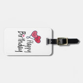 Jemand, den ich Liebe war heute geboren - Happy Bi Gepäckanhänger (Vorderseite horizontal)