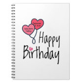 Jemand, den ich Liebe war heute geboren - Happy Bi Notizblock (Vorderseite)