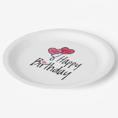 Jemand, den ich Liebe war heute geboren - Happy Bi Pappteller (Schrägansicht)