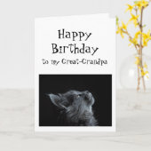 Jemand, den ich zur Großgroßvaterkatze sehe Karte (Gelbe Blume)