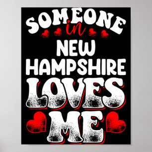 Jemand, den New Hampshire liebt, Illustration Poster