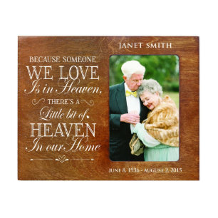 Jemand, den wir Liebe Walnut Memorial Picture Fram