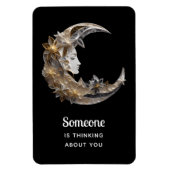 Jemand denkt über "Du Gesicht im Mond" nach Magnet (Vertikal)