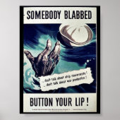 Jemand, der blabbed, knallt dir den Lip! Poster (Vorne)