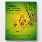 "Jemand, der glaubt" Tabletop Plaque mit Easel Fotoplatte (Vorderseite)