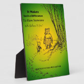 "Jemand, der glaubt" Tabletop Plaque mit Easel Fotoplatte (Seite)