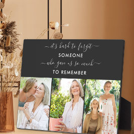 Jemand, der sich an 3 Foto Black Memorial erinnert Fotoplatte