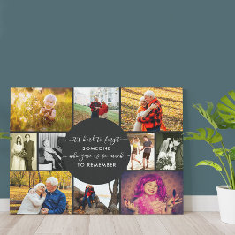 Jemand, der sich an die FotoCollage erinnert Leinwanddruck