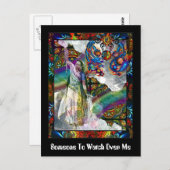 Jemand, der über mich aufpassen soll postkarte (Vorne/Hinten)