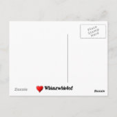 Jemand, der über mich aufpassen soll postkarte (Rückseite)