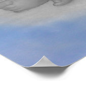 Jemand, der über mich wacht - Schwarz-Weiß-Print Poster (Ecke)