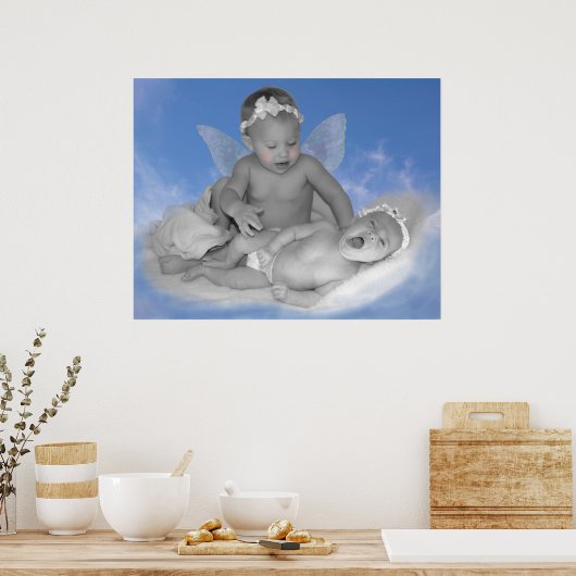 Jemand, der über mich wacht - Schwarz-Weiß-Print Poster (Küche)