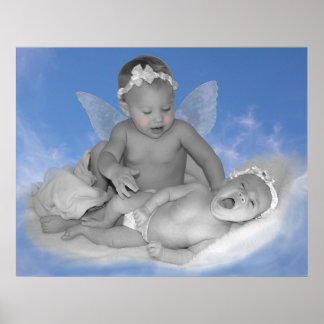 Jemand, der über mich wacht - Schwarz-Weiß-Print Poster