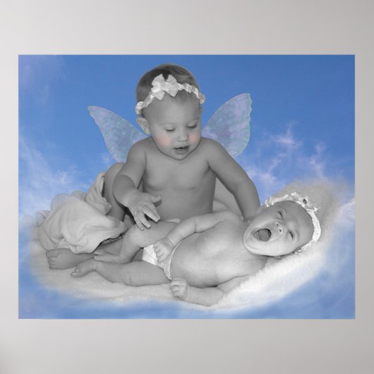 Jemand, der über mich wacht - Schwarz-Weiß-Print Poster (Vorne)