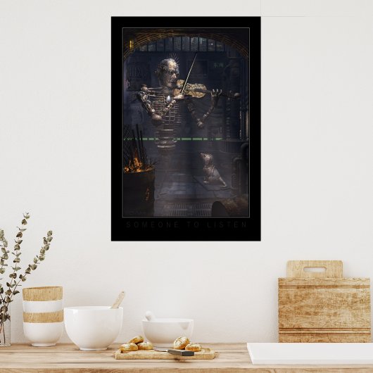 Jemand, der zuhören soll poster (Küche)