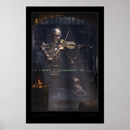 Jemand, der zuhören soll poster (Vorne)