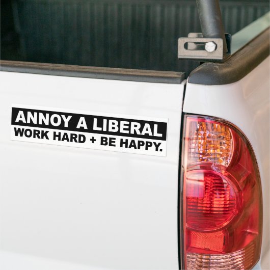 JEMAND EIN LIBERALES - ARBEIT HARD UND GLÜCKLICH k Autoaufkleber (Auf Lkw)