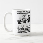 Jemand erhält es lustige Mug Kaffeetasse (Links)