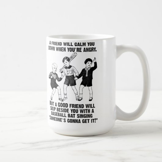 Jemand erhält es lustige Mug Kaffeetasse (Rechts)