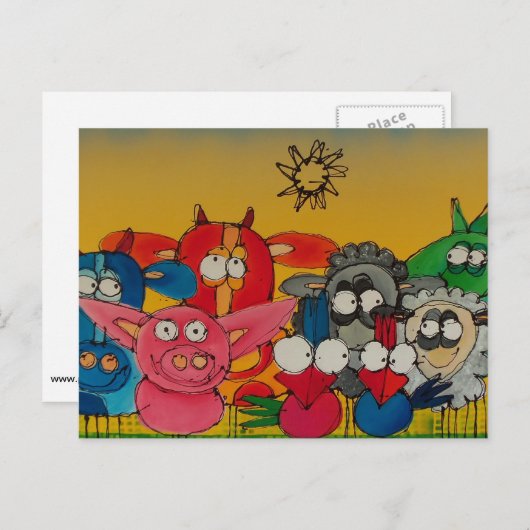 jemand gesehen pietje? postkarte (Vorne/Hinten)