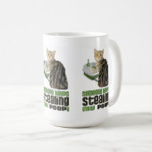 Jemand hält an, meine Poop Cat Art zu stehlen Kaffeetasse (VorderseiteRechts)