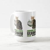 Jemand hält an, meine Poop Cat Art zu stehlen Kaffeetasse (Vorderseite Links)