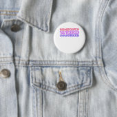 Jemand hat eine komische Arbeiter-Klassik Button (Beispiel)