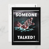 Jemand hat gesprochen postkarte (Vorne/Hinten)