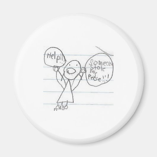 Jemand hat meine Perse gestohlen!!! Magnet (Vorne)