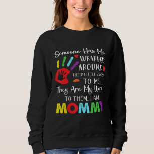 Jemand hat mich um den Finger geschlagen. Sweatshirt