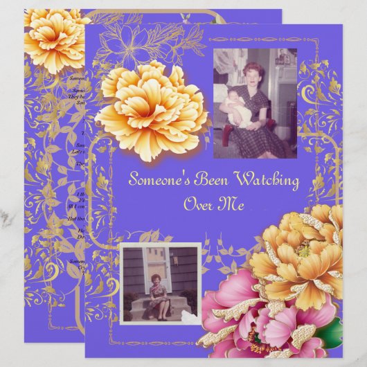 Jemand hat mir das Gedicht übersehen (Vorne/Hinten)