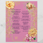 Jemand hat mir das Gedichtpapier angesehen (Rückseite)