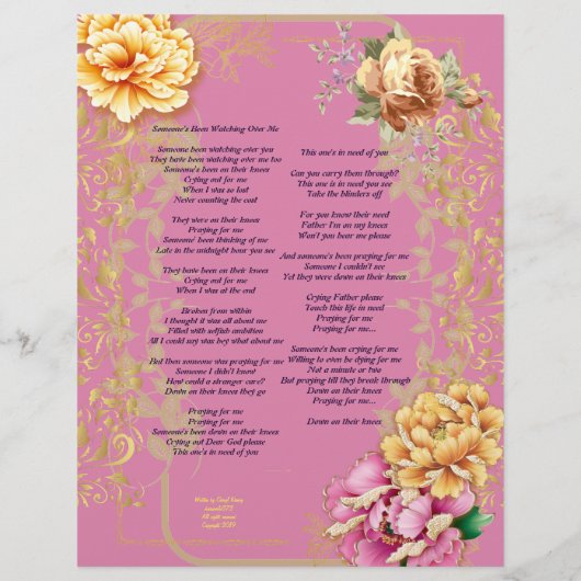 Jemand hat mir Personalisiertes Papier zugeschaut (Rückseite)