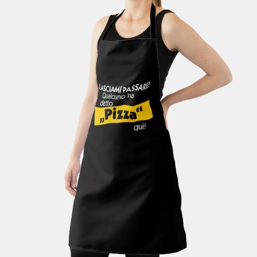 Jemand hat Pizza gesagt! Italienisches Lebensmitte Schürze (InSitu)