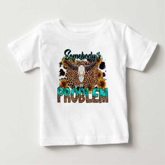 Jemand hat Problem Wallen Baby T-shirt (Vorderseite)