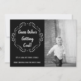 Jemand holt Kohle | Weihnachtskarte Feiertagskarte