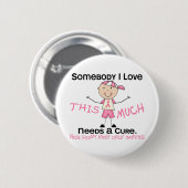 Jemand i-Liebe - Brustkrebs (Junge) Button (Vorne & Hinten)