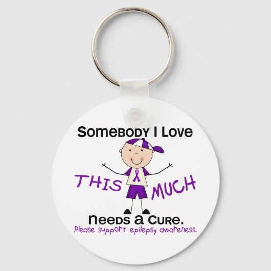 Jemand I Liebe - Epilepsie (Junge) Schlüsselanhänger (Vorderseite)