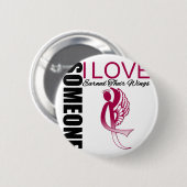 Jemand i-Liebe erwarb ihren Flügel-Kehle-Krebs Button (Vorne & Hinten)