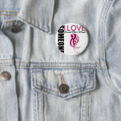 Jemand i-Liebe erwarb ihren Flügel-Kehle-Krebs Button (Beispiel)