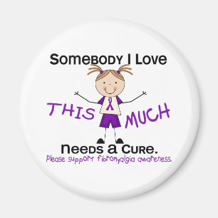 Jemand i-Liebe - Fibromyalgia (Mädchen) Magnet